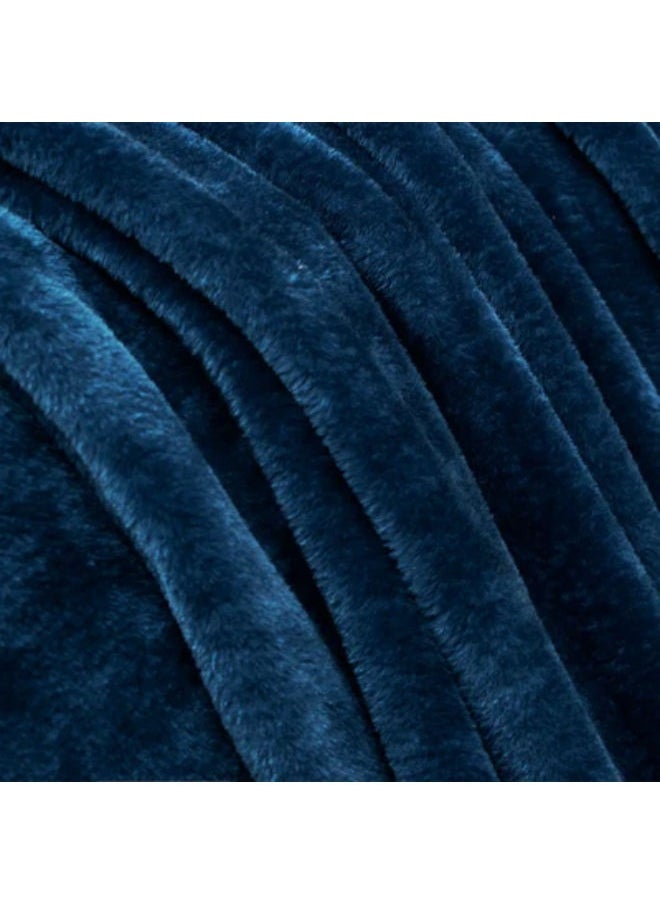 مورانو بطانية مخملية 220 × 240 سم - فيروزي  - Image 2