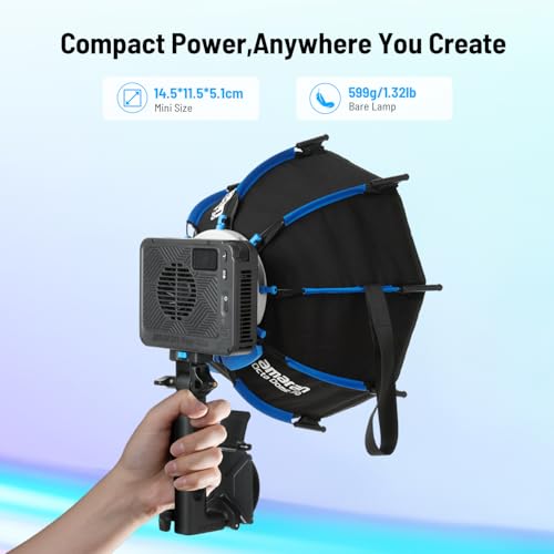 amaran Ray 120c RGB Video Light120W Portable Studio Light IP54CCT 1800K20000KAPP Control Bowens Mount LED Lights for Photography wSoftbox Portable Bag Ray 120c - Image 3