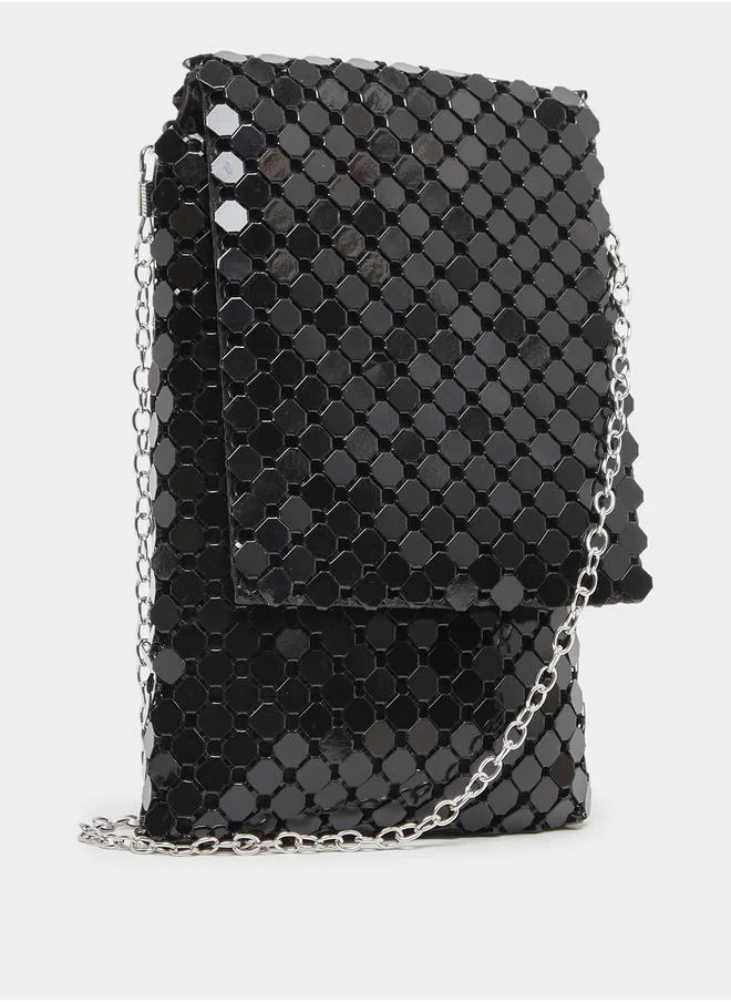 Styli Embellished Mini Bag with Chain Strap