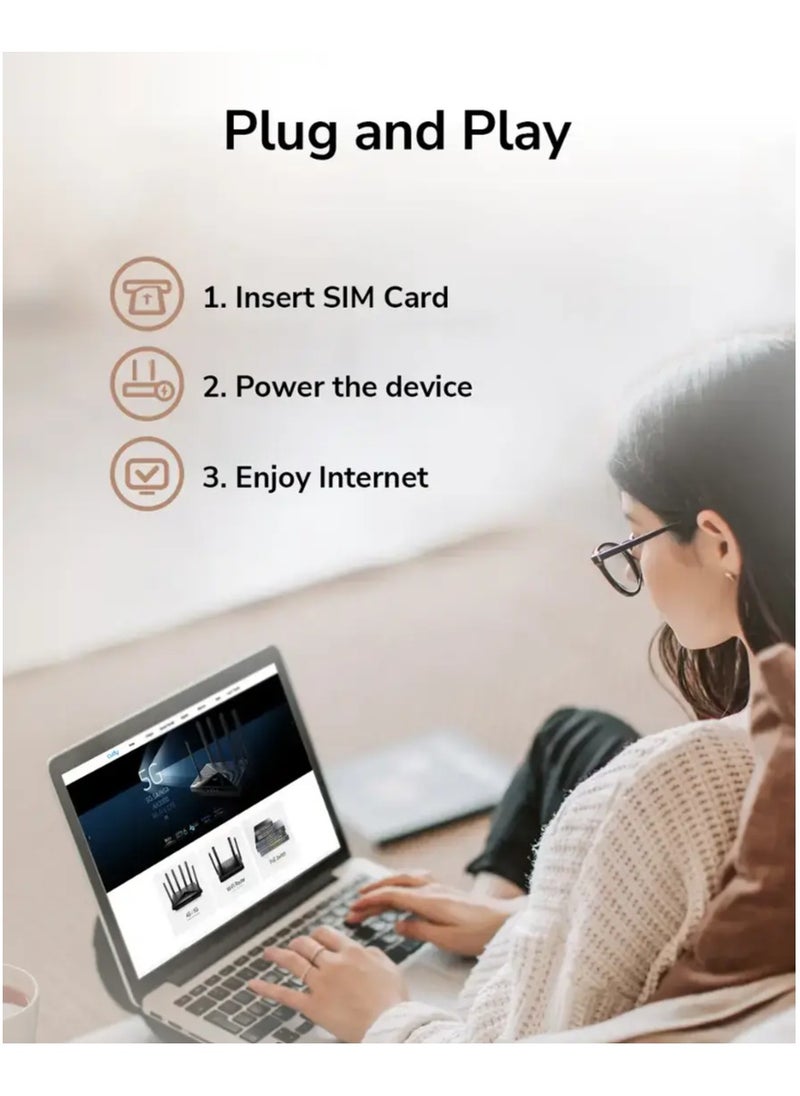 cudy Cudy  - AC1200 Wi-Fi Mesh 4G LTE Cat4 Router LT500  - Image 5