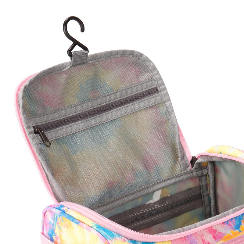 Choco Mocha Kids Toiletry Bag For Girls, Travel Waterproof Hanging Toiletry Bag For Girls, Tie Dye, Colorful - Image 5