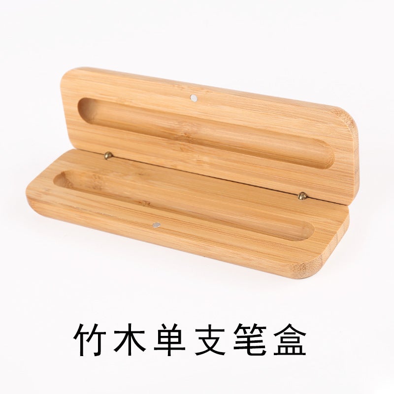 Generic Factory Wooden Bamboo Pen suit Wholesale Ballpoint Pen Signature Pen Wenchuang Gift suit logo Engraving Pen bamboo single slot box 