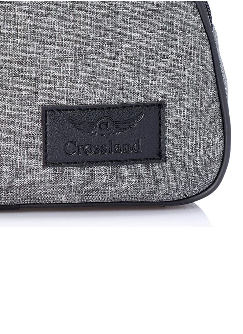Crossland Crossland Handbag Canvas and Leather - 3 Zippers internal Pocket  - Image 3