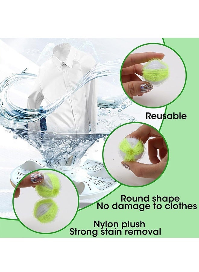 12 قطعة من كرات التقاط الوبر ومجفف الملابس القابلة لإعادة الاستخدام لإزالة فراء الكلاب والقطط من الملابس - Image 3