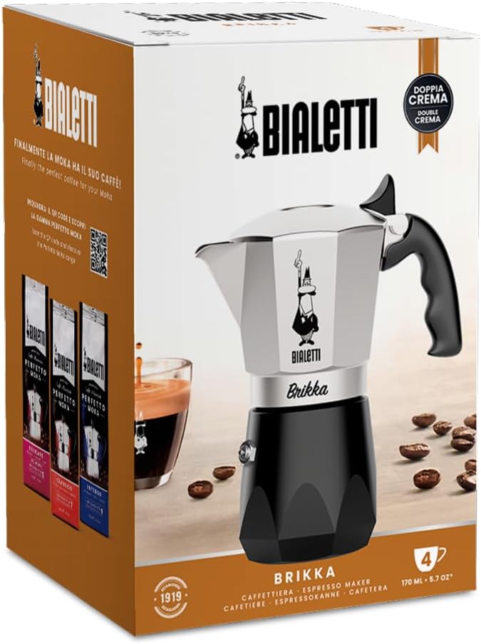 Bialetti Bricca NEW 4 Cup Open Fire Type (Coffee Maker, Espresso Makinetta) - Image 5