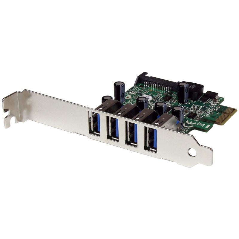 Startech.com StarTechcom 4Port PCI Express SuperSpeed USB 30 Controller Card with UASP 5Gbps USB 30 Expansion Card with SATA Power TAA PEXUSB3S4V - Image 2