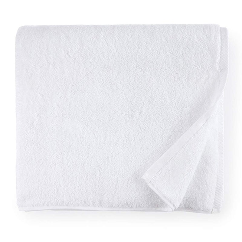 Sferra Sarma Bath Towel 30 x 60  650 GSM 100 Turkish Combed Cotton  Elegant Solid Design Towel  Super Soft UltraAbsorbent and Quick Dry Towels for Bathroom  White