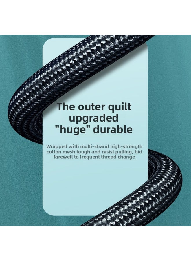 Green Union Class 7 Network Cable 10 Gigabit Shielded Braided Cat7 Electric Competition Home Broadband Router Gigabit Connection Line 15 M-Color:Category 7 10g Network Cable Cotton Mesh Model-Line Length:5m  - Image 5