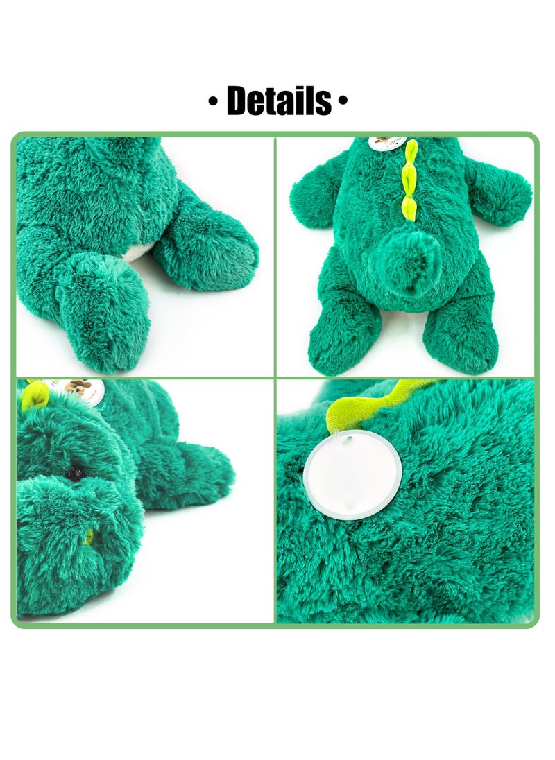 SYOSI Green Dinosaur Weighted Stuffed Animals,Sensory Comfort Plush Throw Pillow Toy,Plushies Hugging Toy Gifts for Kids & Adults (Dinosaur, 16 inch 2 Pounds)  - Image 4