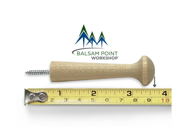 Balsam Point Workshop Screw-On Shaker Pegs Birch Hardwood - 2.9-Inch Wood Length Plus Hangerbolt - 10-Pack - Image 2