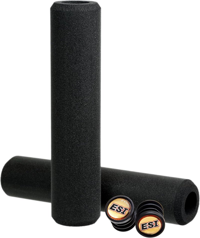 ESI Grips GBK02 Chunky MTB Grip - Extra Thick Silicone Handlebar Grips for Mountain Biking - Black - Image 1