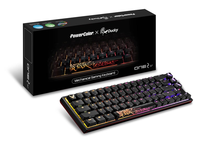 PowerColor x Ducky One 2 SF RGB USB-C Mechanical Keyboard with Kailh White Switches - Image 1