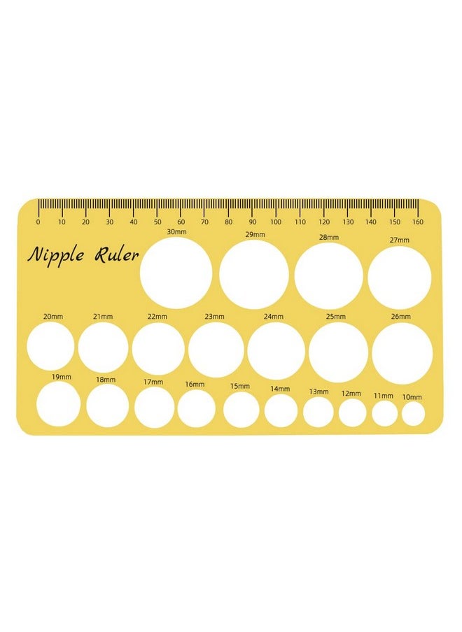 YOUHA - Nipple Ruler, Nipple Rulers For Flange Sizing Measurement Tool, Silicone & Soft Flange Size Measure For Nipples, Breast Flange Measuring Tool Breast Pump Sizing Tool-New Mothers Musthaves - Image 1
