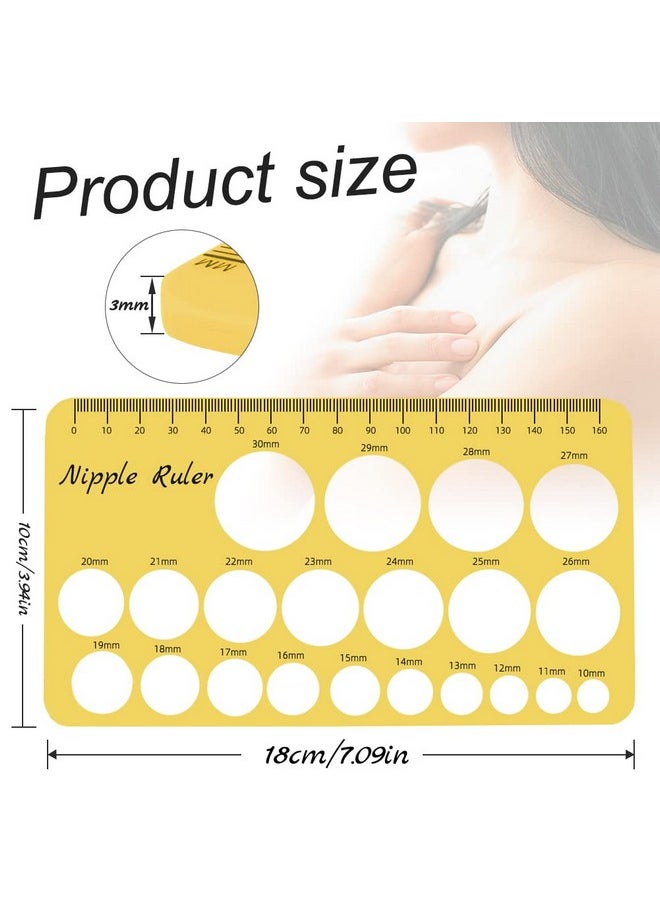 YOUHA - Nipple Ruler, Nipple Rulers For Flange Sizing Measurement Tool, Silicone & Soft Flange Size Measure For Nipples, Breast Flange Measuring Tool Breast Pump Sizing Tool-New Mothers Musthaves - Image 1