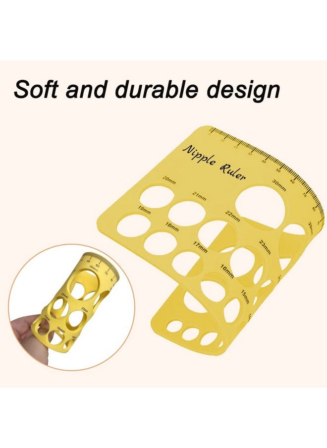 YOUHA - Nipple Ruler, Nipple Rulers For Flange Sizing Measurement Tool, Silicone & Soft Flange Size Measure For Nipples, Breast Flange Measuring Tool Breast Pump Sizing Tool-New Mothers Musthaves - Image 1