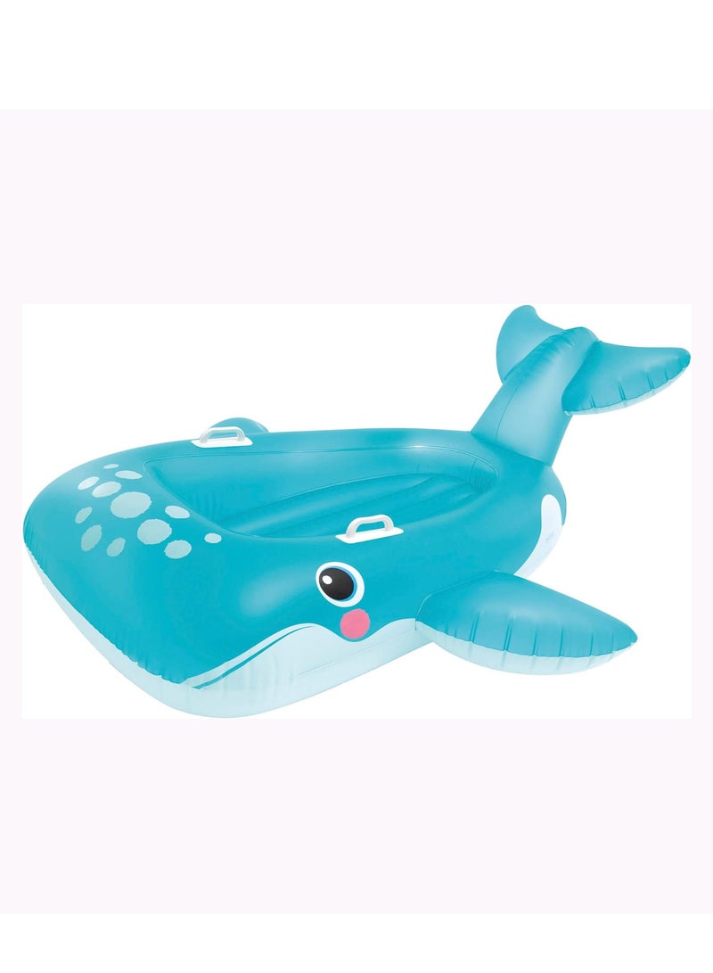 INTEX Blue Whale Ride-On - Inflatable Pool Toy 168x140cm  - Image 1