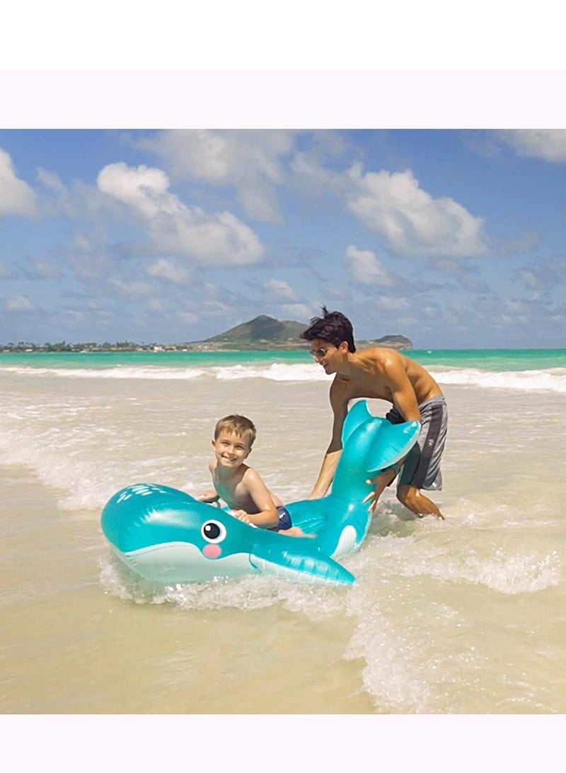 INTEX Blue Whale Ride-On - Inflatable Pool Toy 168x140cm  - Image 2
