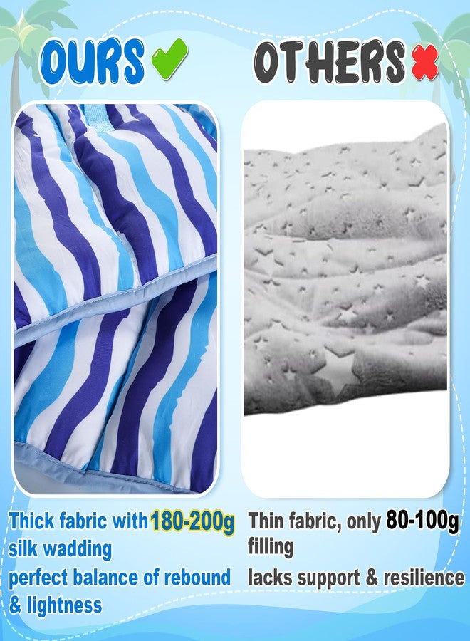 Biubee Thick Shark Toddler Nap Mat with Pillow for Boys - Lightweight & Portable Toddler Sleeping Bag for Kids Aged 1~5 Daycare Preschool Travel - Image 2