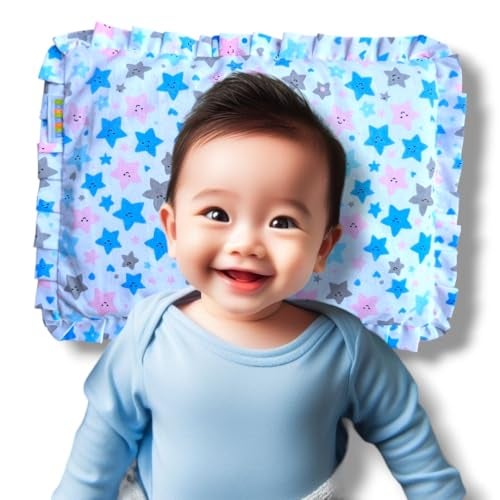 SAMSPIRE 100% Organic Cotton Mustard Seed Rai Pillow Cover, (Only Pillow Cover, NO Mustard Seeds) for Newborn Baby of 0 to 1 Years, for Baby Girl and boy (Star Mustard Cover) - Image 3