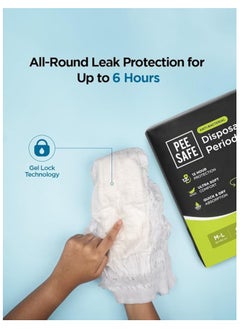 PEE SAFE PeeSafe Disposable Period Panties, 4 Panties, L - XL size (Pack of 2)  - Image 2