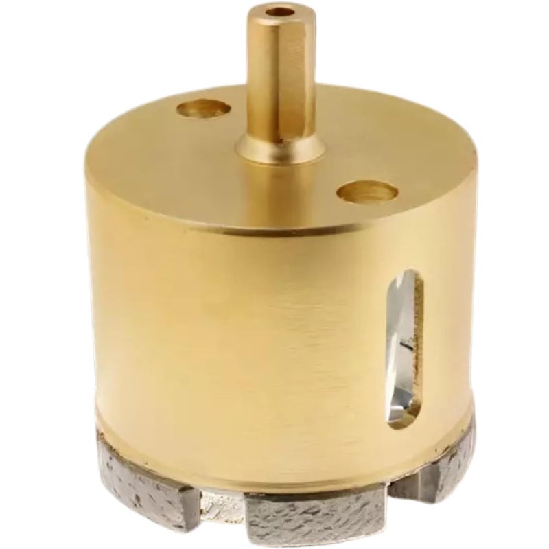 DRILAX 2-3/4 Inch Diamond Masonry Hole Saw | Heavy Duty Sintered Dry Core Bit | for Concrete, Brick, HVAC, AC Pipes, Electrical Conduits | 3/8" Shank - Image 1