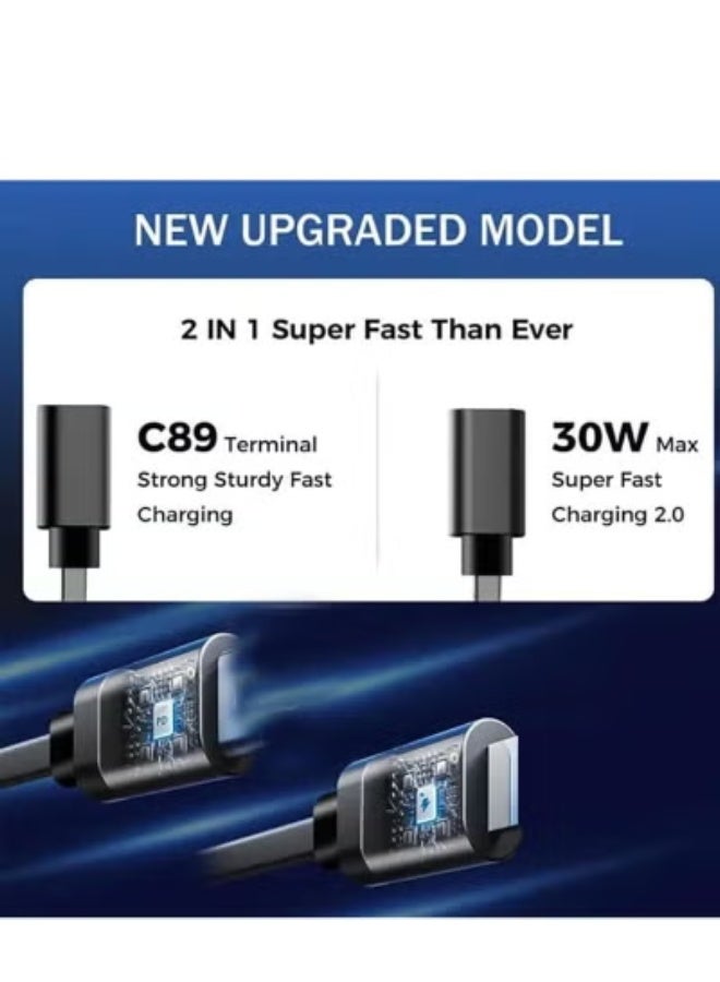 JAJEEK 4-in-1 Retractable Car Charger with Starry Sky Projector & LED Light – Fast USB Car Phone Charger with Retractable Cables, Multi-Device Charging Adapter, Compact & Durable Car Accessory - Image 5