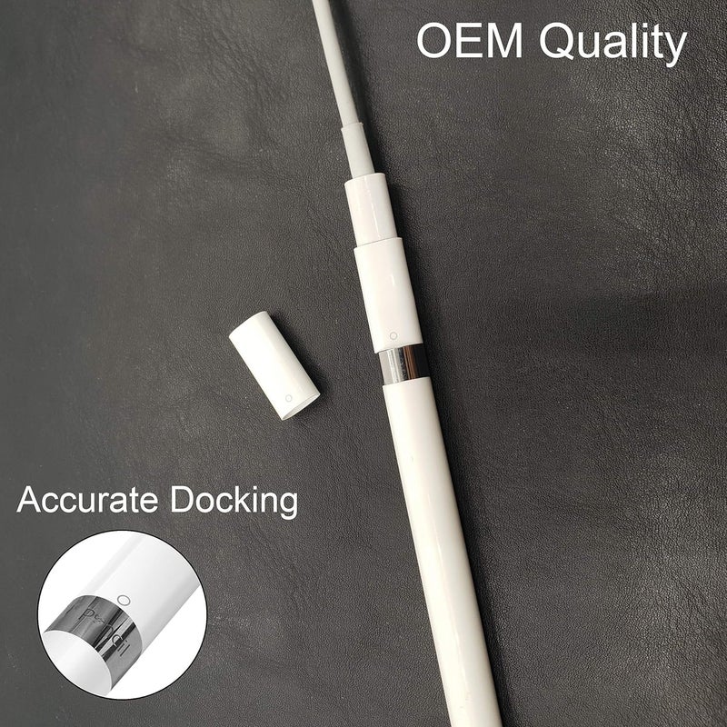 REEYEAR Replacement Ipencil Magnetic Replacement Caps + Charging Adapter Fits for Apple Pencil Gen 1st,Pencil Protector Cap and Charger Convertor Compatible withApple Pencil 1 - Image 5