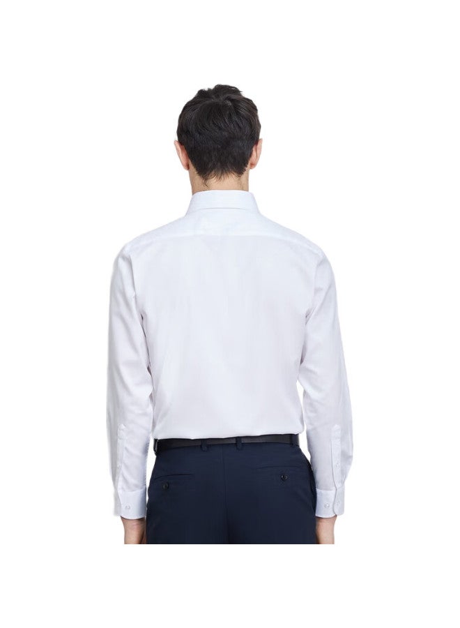 YOUNGOR Men'S Shirt Youth Men'S Casual Formal Long Sleeve Shirt Gldp110043Bja White 44 - Image 1