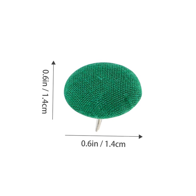 مسامير زينة برأسين من Green DIY ذات برشام للصناديق والحرف اليدوية، 50 قطعة بدون بهتان - Image 3