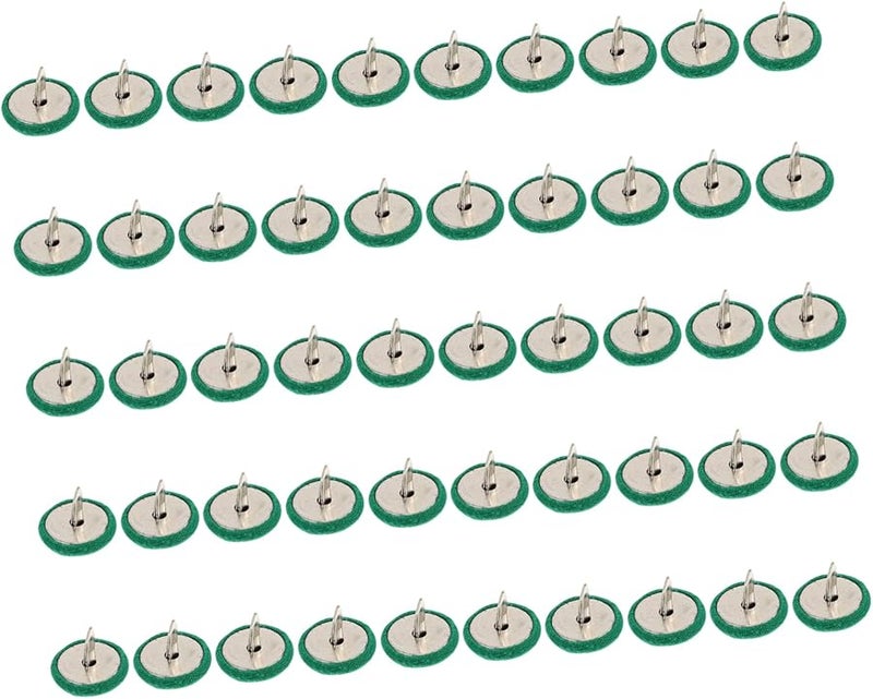 مسامير زينة برأسين من Green DIY ذات برشام للصناديق والحرف اليدوية، 50 قطعة بدون بهتان - Image 1