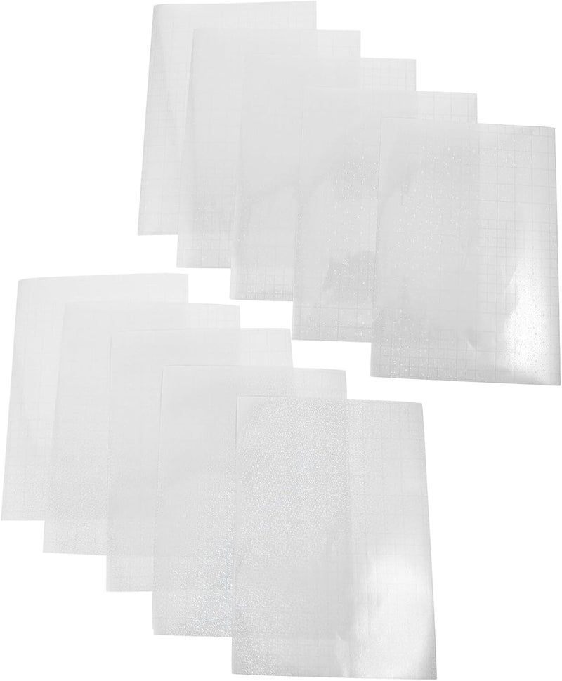 SAFIGLE Holographic Vinyl Sticker Paper 10 Sheets A4 Size Self-Adhesive Photo Album Film Printable Craft Laminating Film for Scrapbooking and Decoration - Image 1