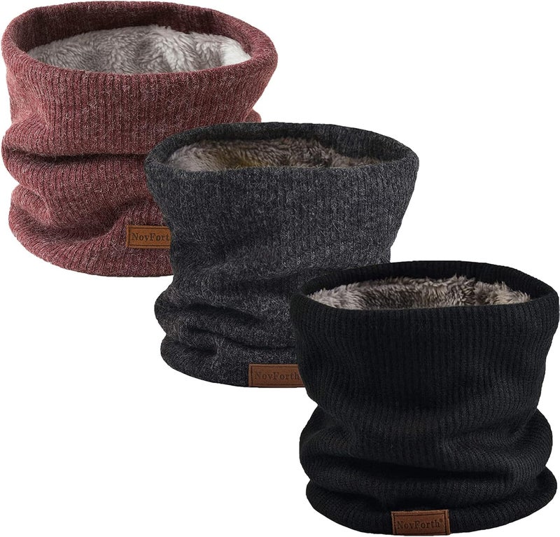 NovForth Winter Neck Warmer Men Ski, Neck Gaiter Face Scarf Women, Fleece Scarf for Men Gaiter Mask, Thick Windproof Scarves - Image 1