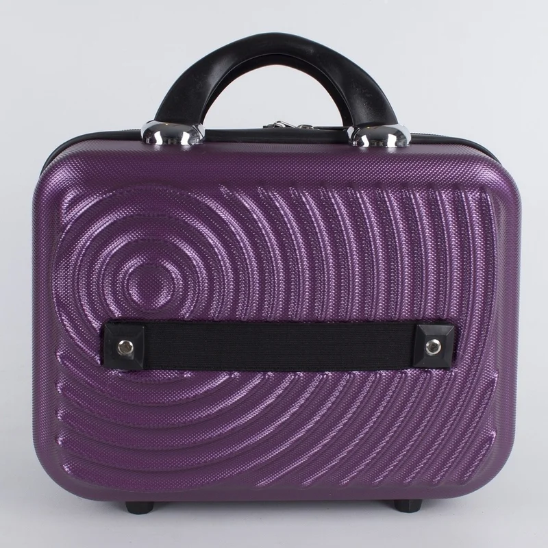 إسكاب TahTicMer Makeup Bag Women's Makeup Handbag Abs Makeup Suitcase Unbreakable Travel Bag with Password Makeup Handbag
