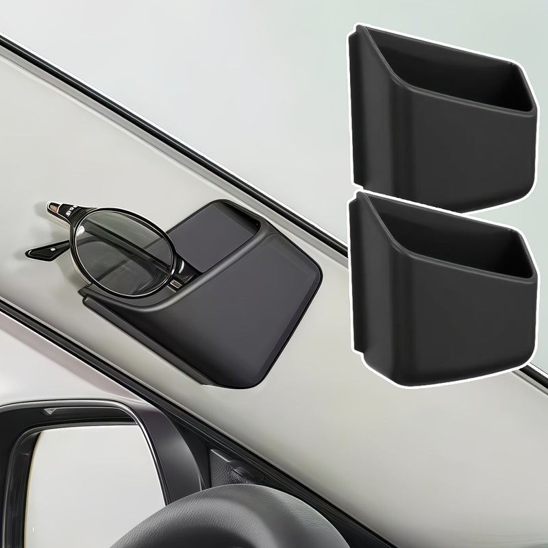 Car Storage Box 2pcs Anti Slip Double Car Organizer Durable Material Fit SUVs Sedans Trucks Universal Style All Seasons - Image 4