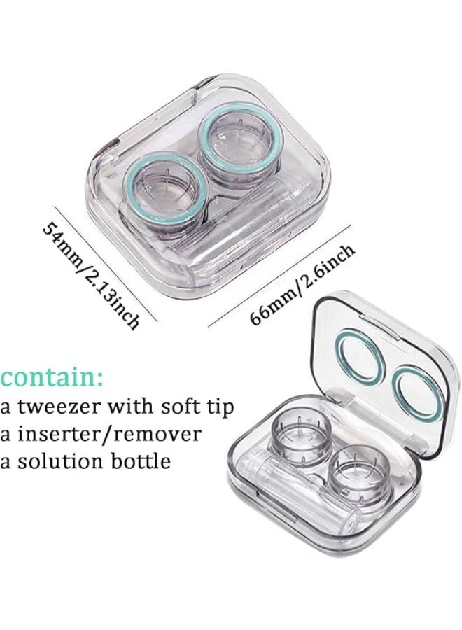 Contact Lens Case Leak Proof, Colorful Contact Lens Box Holder Container, Outdoor Mini Contact Lens Soak Storage Kit for Travel&Home - Image 5
