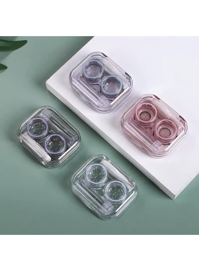 Contact Lens Case Leak Proof, Colorful Contact Lens Box Holder Container, Outdoor Mini Contact Lens Soak Storage Kit for Travel&Home - Image 3