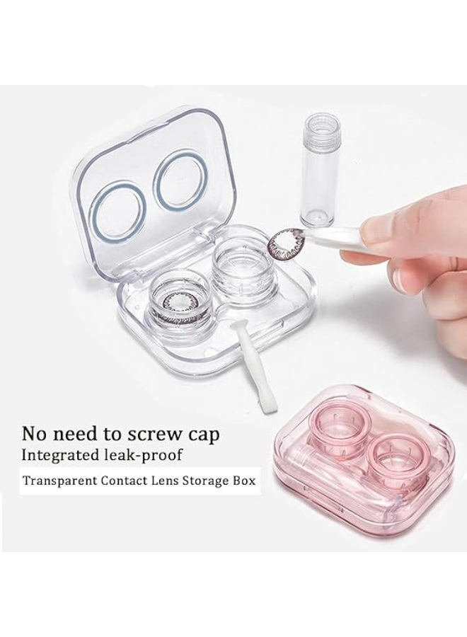 Contact Lens Case Leak Proof, Colorful Contact Lens Box Holder Container, Outdoor Mini Contact Lens Soak Storage Kit for Travel&Home - Image 4
