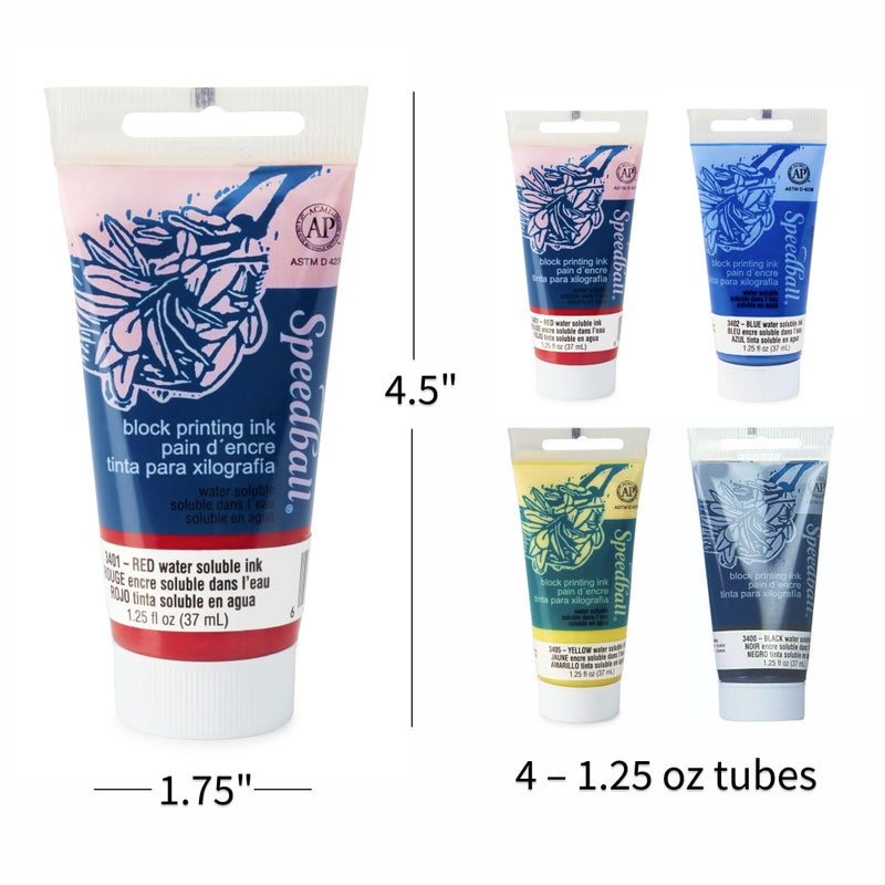Speedball مجموعة حبر الطباعة بالكتل 003477 من شركة سبيدبول آرت برودكتس - Image 3