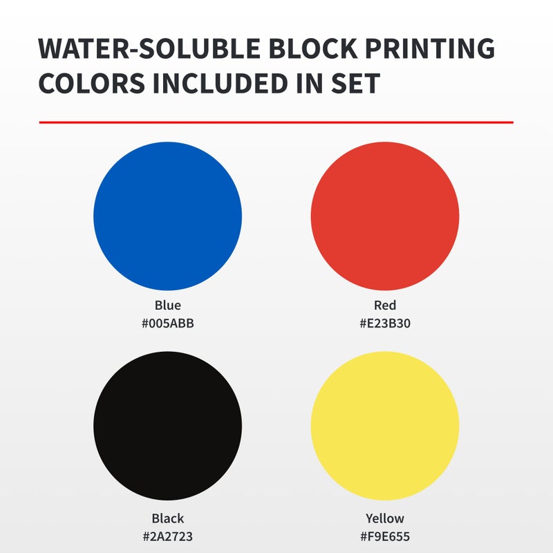 Speedball مجموعة حبر الطباعة بالكتل 003477 من شركة سبيدبول آرت برودكتس - Image 4