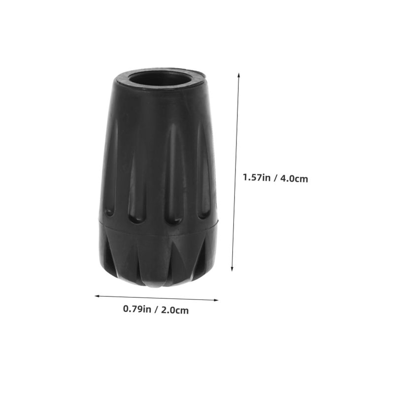 10Pcs Trekking Pole Tips Replacement Covers for Hiking Walking Sticks Enhanced Grip on Wet Surfaces - Image 3