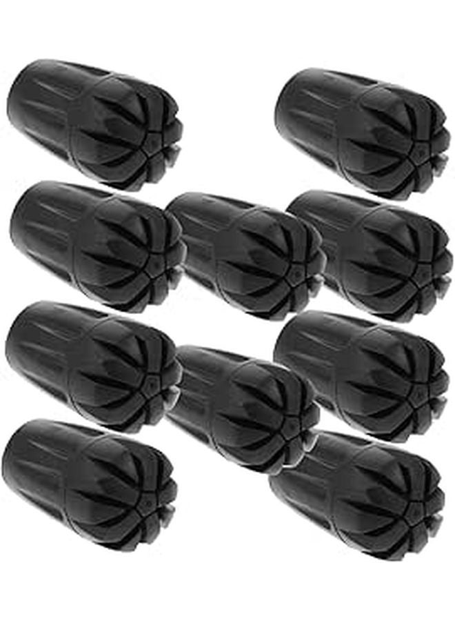 10Pcs Trekking Pole Tips Replacement Covers for Hiking Walking Sticks Enhanced Grip on Wet Surfaces - Image 1