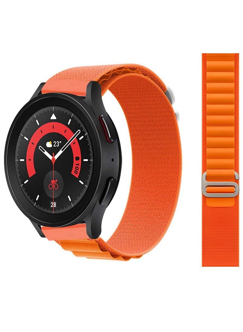 Nylon Watch Band Compatible with Samsung Watch 5 Pro 45mm / Galaxy Watch 5 40mm 44mm / Galaxy Watch 4 40mm 44mm / Watch 4 Classic 42mm 46mm Bands, Woven Sport Strap for Men Women - Image 1
