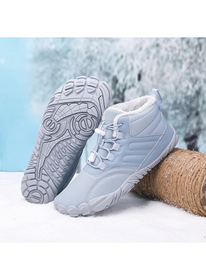 NIBEMINENT Winter Keep Warm Snow Boots Men Women Ladies Outdoor Casual Plush Ankle Shoes For Trekking Climbing Hiking Boots - Image 1
