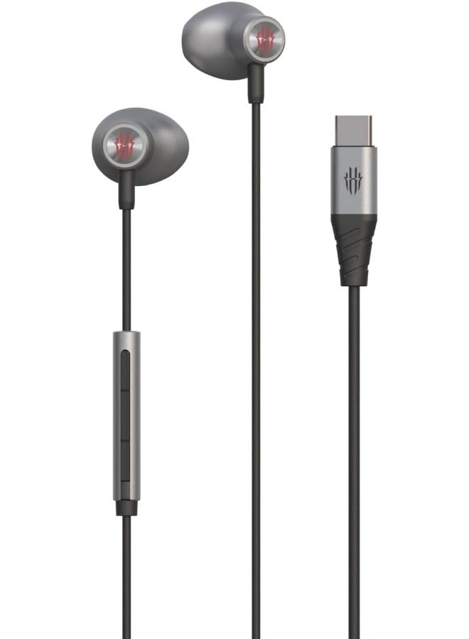 نوبيا ريد ماجيك RedMagic Type-C Gaming Earphones with Mic – USB-C In-Ear Earbuds for Samsung Galaxy, Google Pixel, iPad Pro, iPhone 15+ & More – Ideal for Gaming & Streaming - Image 4