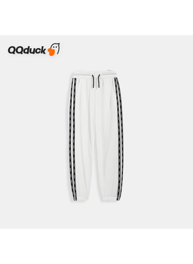 Qq Duck Children's Clothing, Girls' Mosquito-repellent Pants, Summer Long Trousers, Youth Clothing, Elastic Band, White; 130 - Image 3