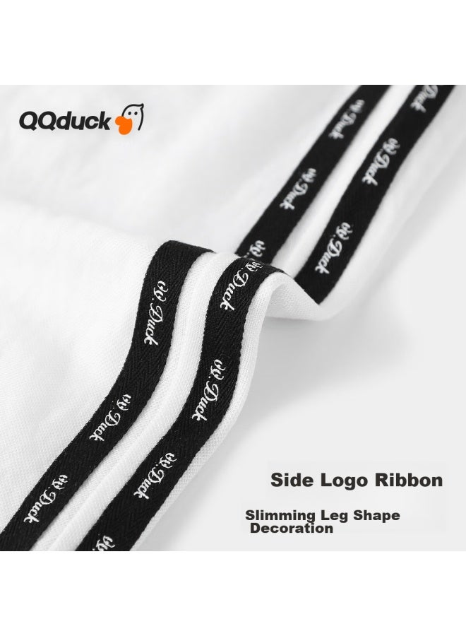 Qq Duck Children's Clothing, Girls' Mosquito-repellent Pants, Summer Long Trousers, Youth Clothing, Elastic Band, White; 130 - Image 2