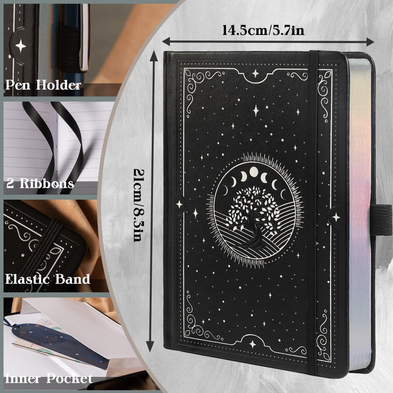 TIEFOSSI Tree of Life Journal, A5 Lined Journal for Women Men, Aesthetic Notebook with 316 Numbered Pages, Hardcover Vegan Leather Journals with Bookmark, 100 GSM Thick Paper - Image 2