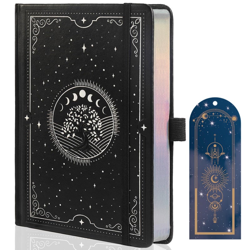 TIEFOSSI Tree of Life Journal, A5 Lined Journal for Women Men, Aesthetic Notebook with 316 Numbered Pages, Hardcover Vegan Leather Journals with Bookmark, 100 GSM Thick Paper - Image 1