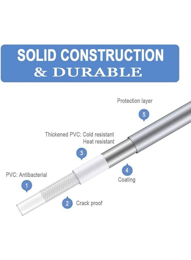 Biella Pvc Handheld Shower Head Hose 360Â° Twist Free Rotation With Heat Resistance - Image 2