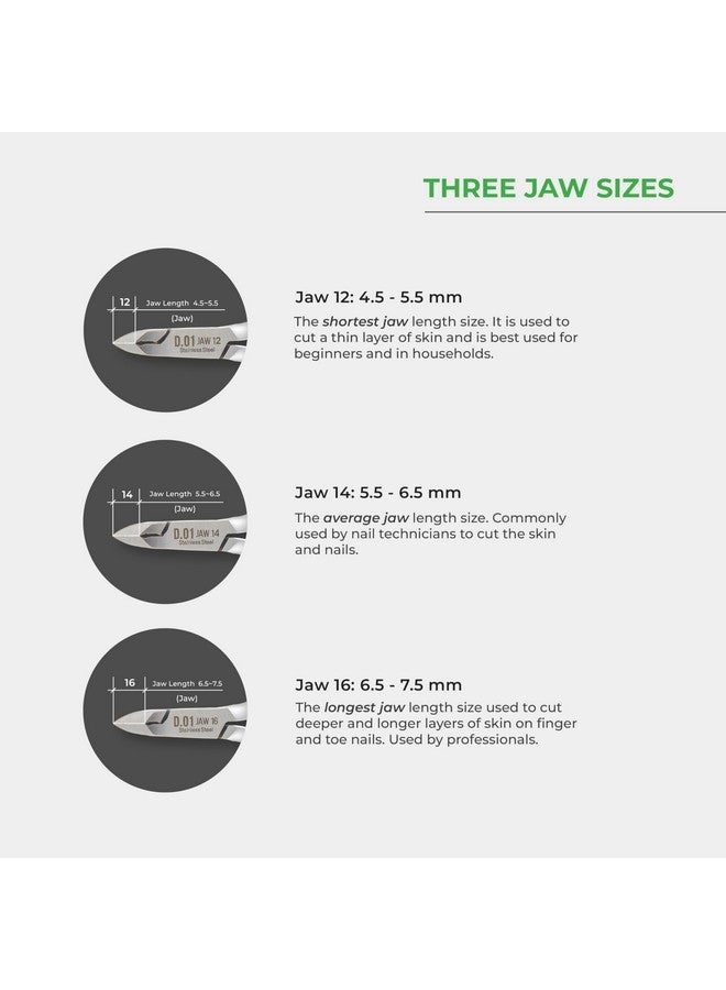 NGHIA Cuticle Nipper - D-09 Jaw 12 | Stainless Steel | Durable And Sharp | Ergonomic Design | Grey Plated | Ideal For Salons And Home Use - Image 5